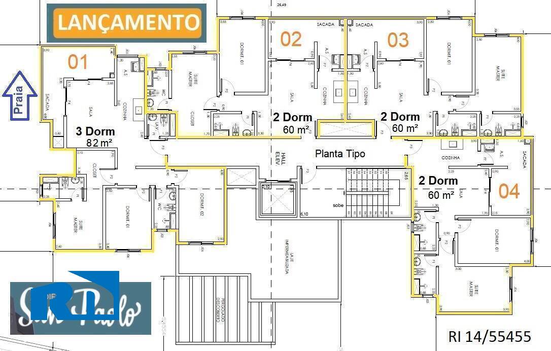 Apartamento à venda com 2 quartos, 62m² - Foto 10