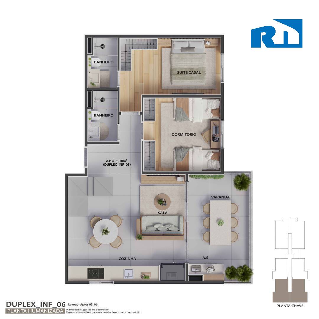 Apartamento à venda com 2 quartos, 58m² - Foto 20