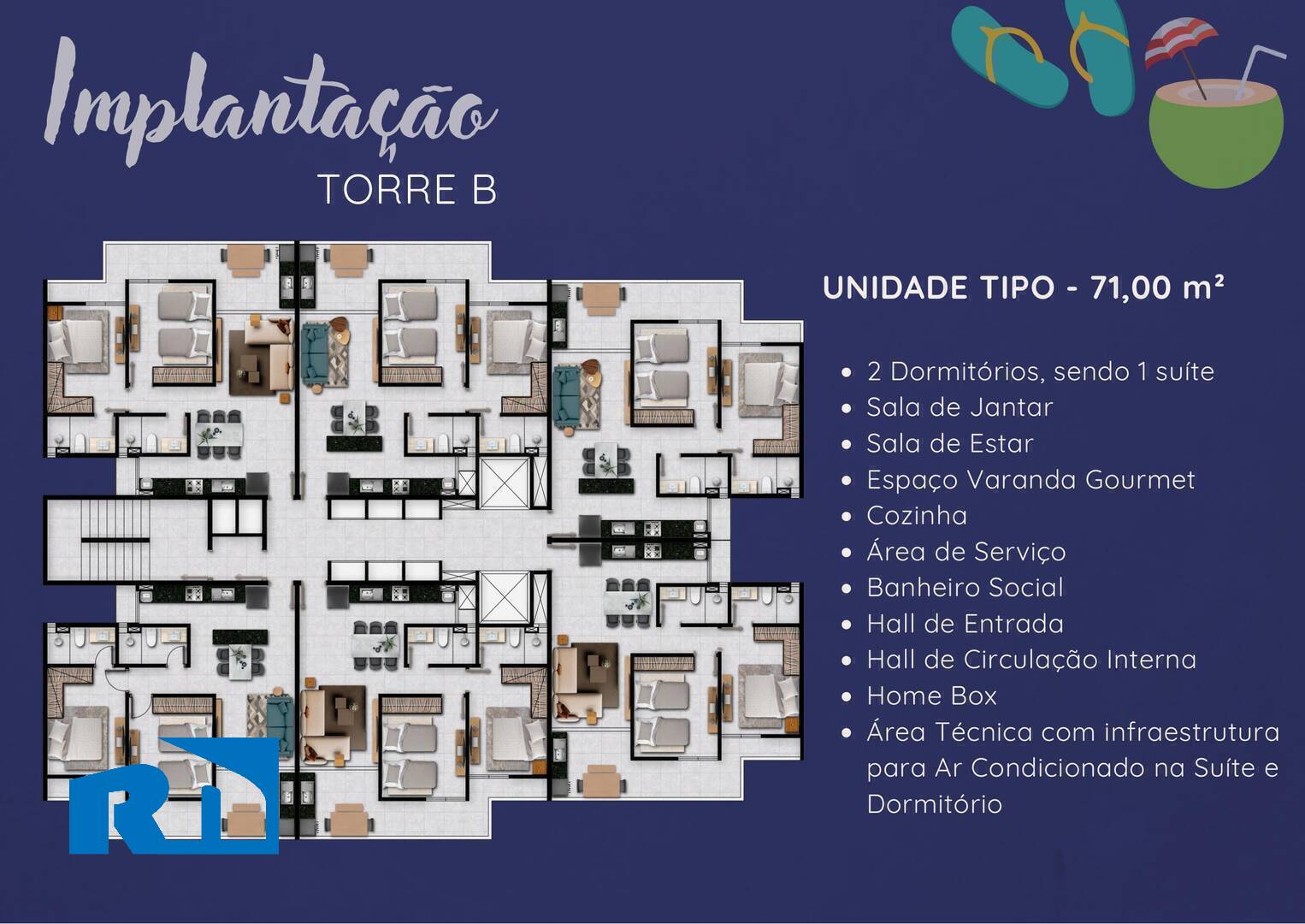 Apartamento à venda com 2 quartos, 71m² - Foto 18