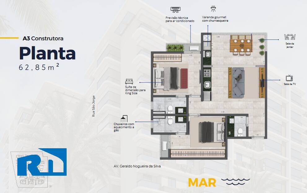 Apartamento à venda com 2 quartos, 62m² - Foto 18